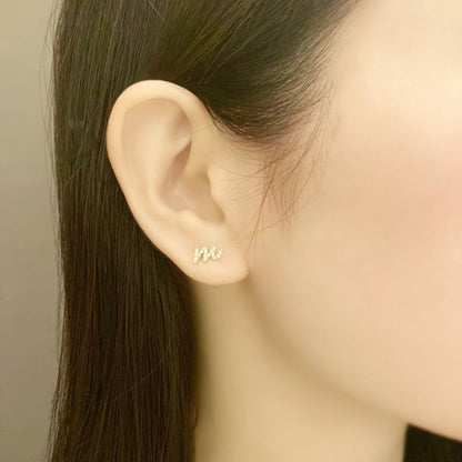 initial Single Earring <initial : m>